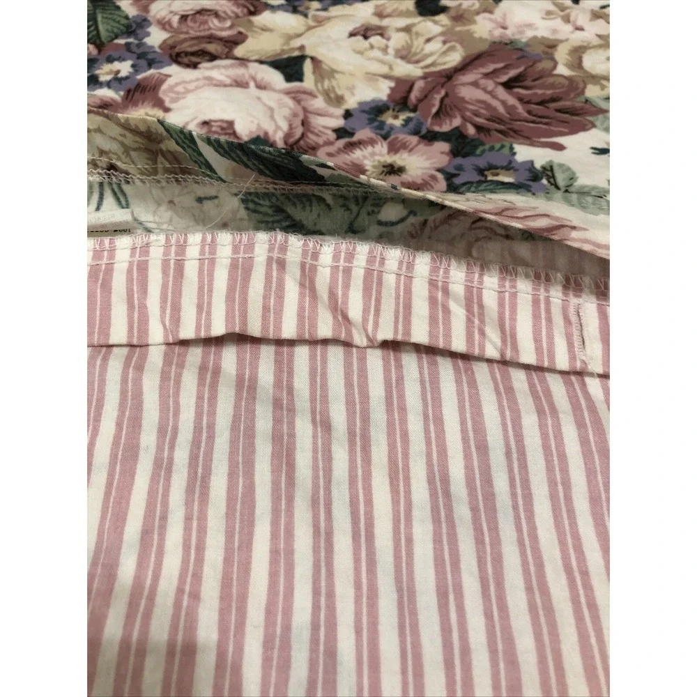 VTG Floral Custom Made Duvet Cover 1 Sham French Country Cottage 82